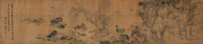 蒋廷锡 1708年作 池上风景 横幅